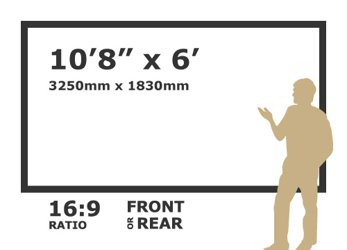 AV Stumpfl 10'8" x 6' Monoblox 32 screen