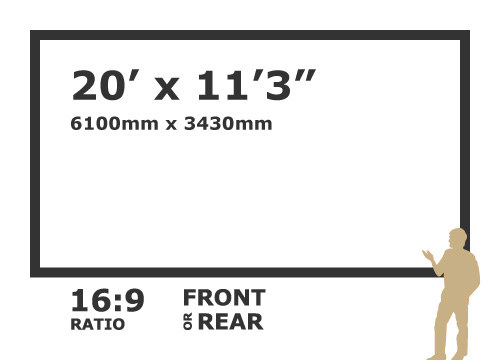 AV Stumpfl 20' x 11'3"  Vario 64 screen