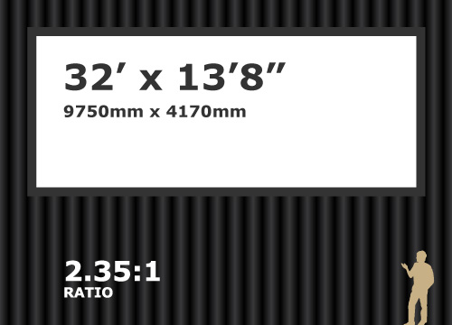 AV Stumpfl 32' x 13'8" 2.35:1 Black Drape Kit 