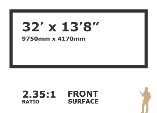 AV Stumpfl 32' x 13'8" Vario 64 screen