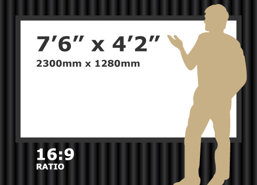Draper 7'6" x 4'2" 16:9 Black Drape Kit