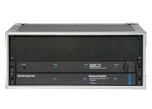 QED 3-channel DVI TX rack