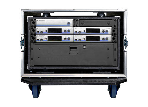 QED wireless microphone receiver rack